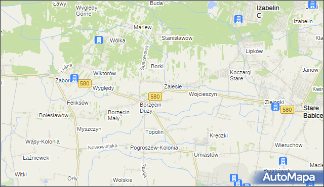 mapa Wierzbin, Wierzbin na mapie Targeo