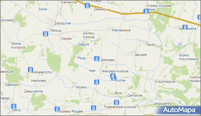 mapa Wierzejki, Wierzejki na mapie Targeo