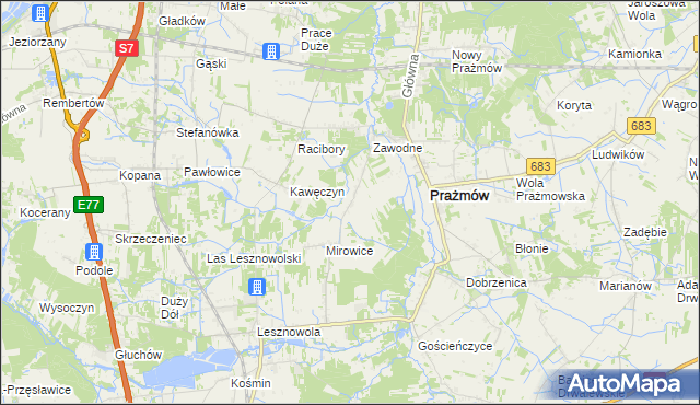 mapa Wilcza Wólka, Wilcza Wólka na mapie Targeo