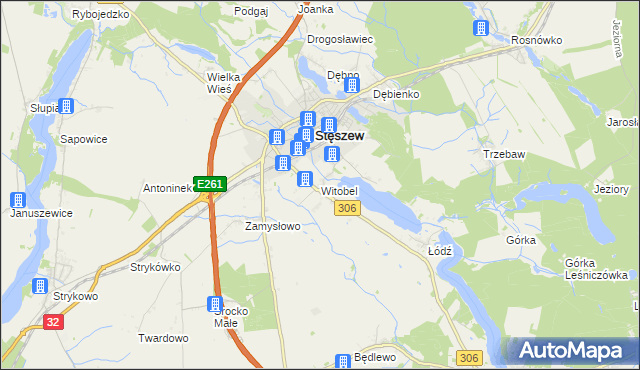 mapa Witobel, Witobel na mapie Targeo