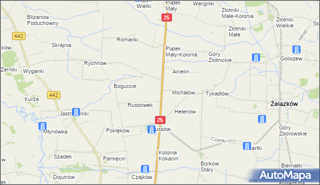 mapa Witoldów gmina Żelazków, Witoldów gmina Żelazków na mapie Targeo
