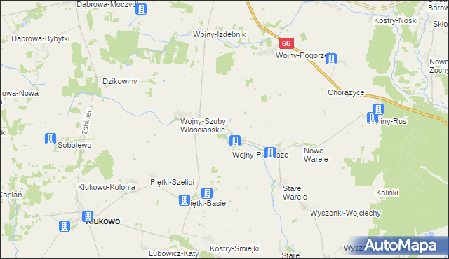 mapa Wojny-Krupy, Wojny-Krupy na mapie Targeo