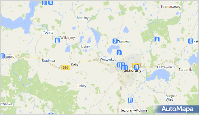 mapa Wójtówko, Wójtówko na mapie Targeo