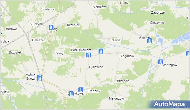 mapa Wola Czaryska, Wola Czaryska na mapie Targeo