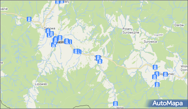 mapa Wola Niżna, Wola Niżna na mapie Targeo
