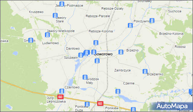 mapa Wólka Brzezińska, Wólka Brzezińska na mapie Targeo