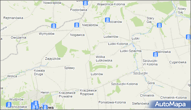 mapa Wólka Łubkowska, Wólka Łubkowska na mapie Targeo