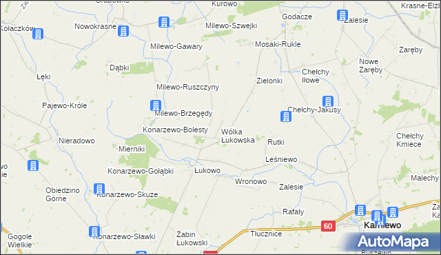 mapa Wólka Łukowska, Wólka Łukowska na mapie Targeo