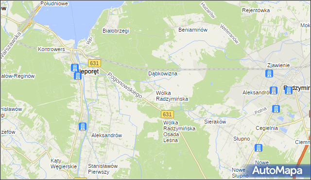 mapa Wólka Radzymińska, Wólka Radzymińska na mapie Targeo