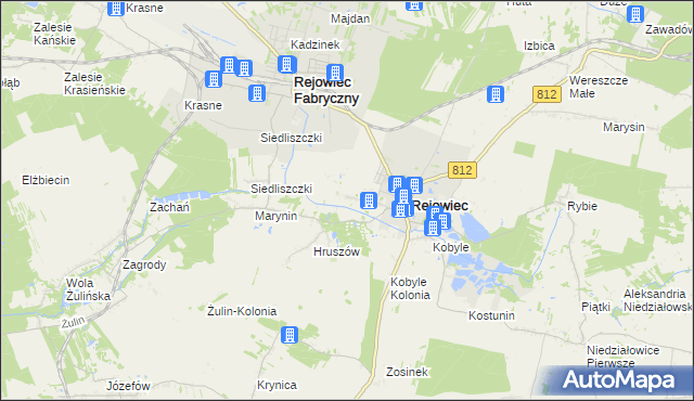 mapa Wólka Rejowiecka, Wólka Rejowiecka na mapie Targeo