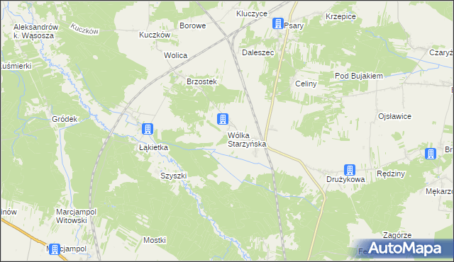 mapa Wólka Starzyńska, Wólka Starzyńska na mapie Targeo