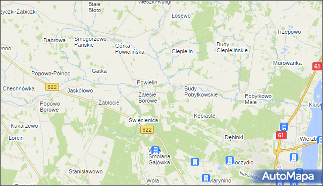 mapa Wólka Zaleska gmina Pokrzywnica, Wólka Zaleska gmina Pokrzywnica na mapie Targeo