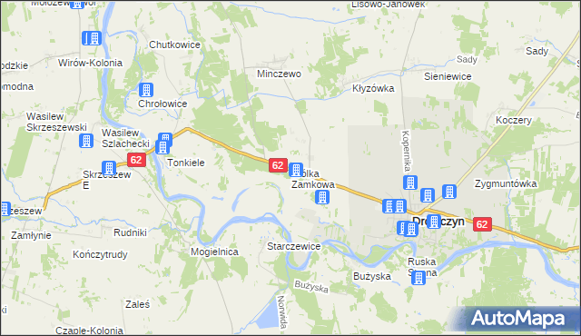 mapa Wólka Zamkowa, Wólka Zamkowa na mapie Targeo