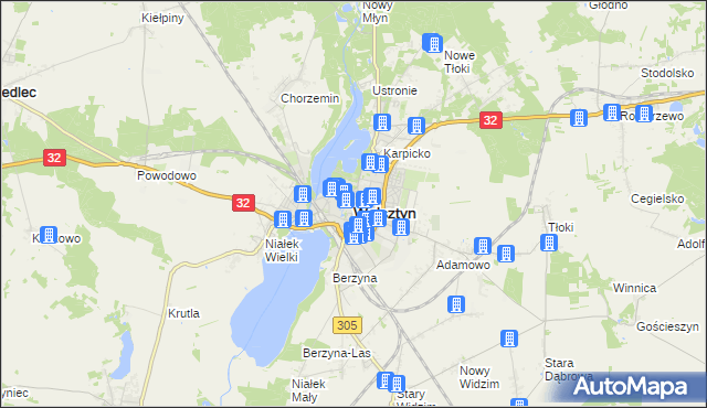 mapa Wolsztyn, Wolsztyn na mapie Targeo