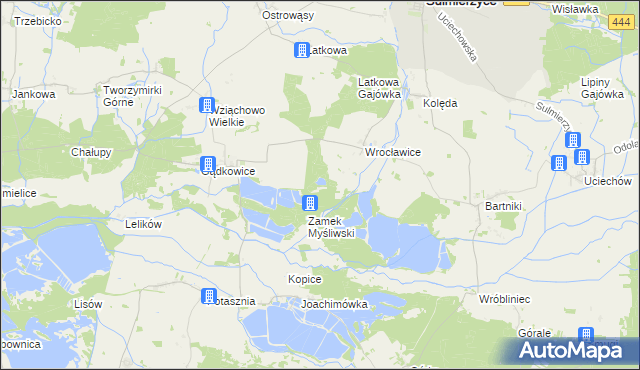 mapa Wrocławice Osada, Wrocławice Osada na mapie Targeo