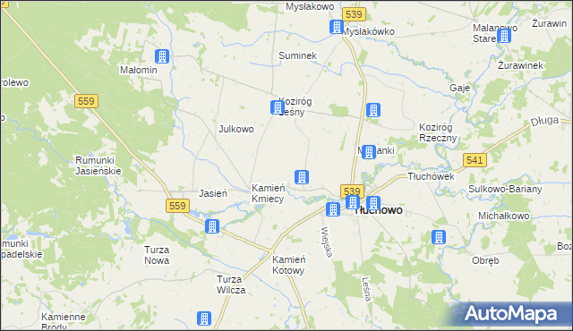 mapa Wyczałkowo, Wyczałkowo na mapie Targeo