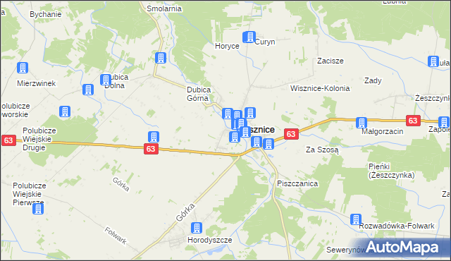 mapa Wygoda gmina Wisznice, Wygoda gmina Wisznice na mapie Targeo