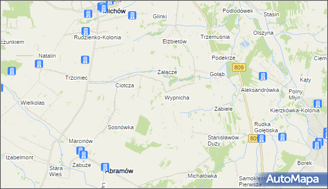 mapa Wypnicha, Wypnicha na mapie Targeo