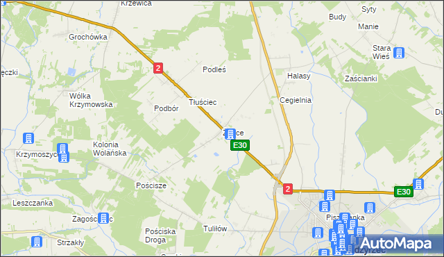 mapa Żabce, Żabce na mapie Targeo