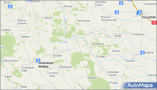 mapa Zajączki Bankowe, Zajączki Bankowe na mapie Targeo