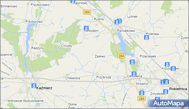mapa Żalewo, Żalewo na mapie Targeo