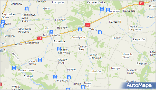 mapa Zamość Stary, Zamość Stary na mapie Targeo