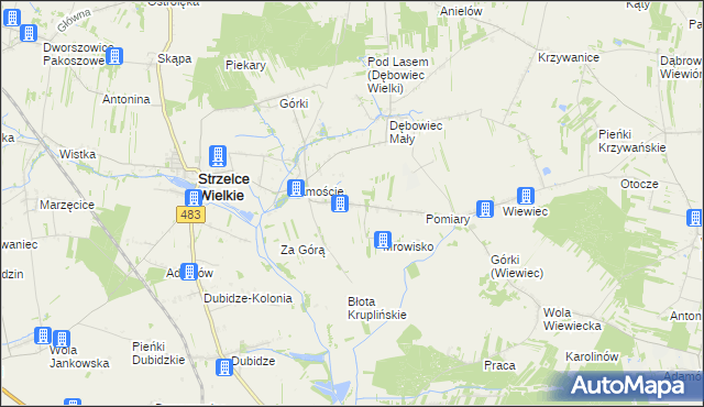 mapa Zamoście-Kolonia, Zamoście-Kolonia na mapie Targeo