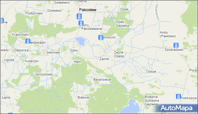 mapa Zaorle, Zaorle na mapie Targeo