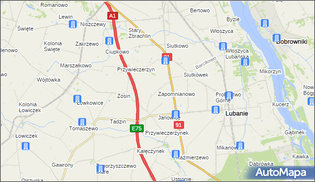 mapa Zapomnianowo, Zapomnianowo na mapie Targeo