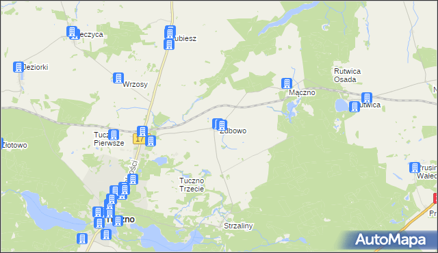 mapa Zdbowo, Zdbowo na mapie Targeo