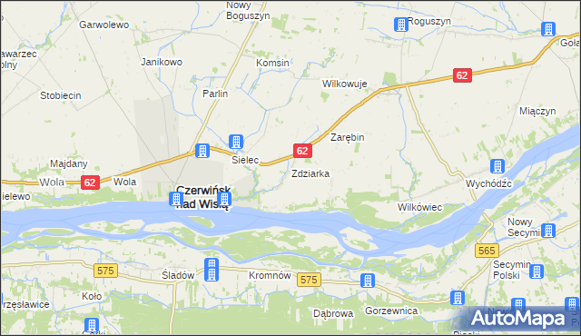 mapa Zdziarka, Zdziarka na mapie Targeo