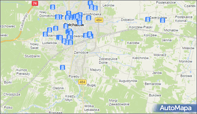 mapa Zdzieszulice Dolne, Zdzieszulice Dolne na mapie Targeo