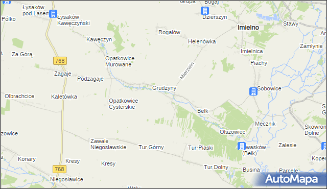 mapa Zegartowice gmina Imielno, Zegartowice gmina Imielno na mapie Targeo