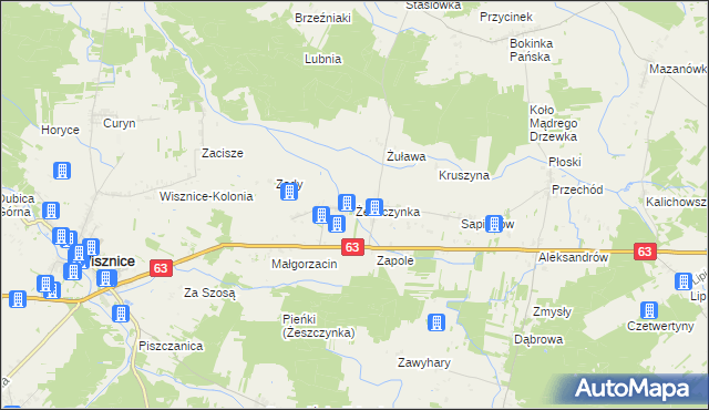 mapa Żeszczynka, Żeszczynka na mapie Targeo