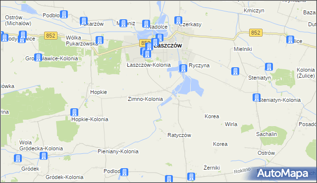 mapa Zimno, Zimno na mapie Targeo