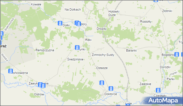 mapa Zimnochy-Susły, Zimnochy-Susły na mapie Targeo