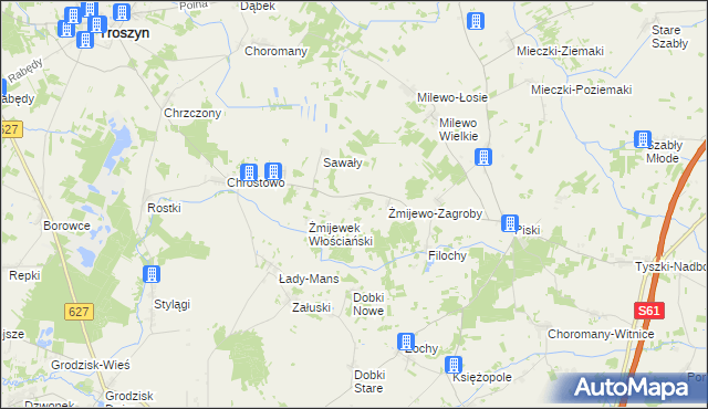mapa Żmijewek-Mans, Żmijewek-Mans na mapie Targeo