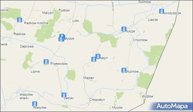 mapa Żniatyn, Żniatyn na mapie Targeo
