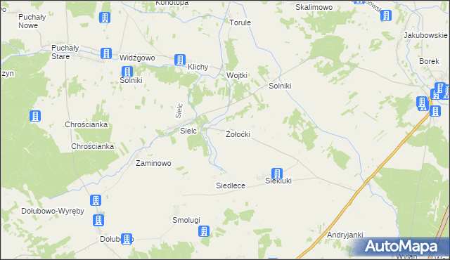 mapa Żołoćki, Żołoćki na mapie Targeo
