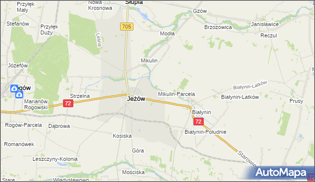 mapa Mikulin-Parcela, Mikulin-Parcela na mapie Targeo