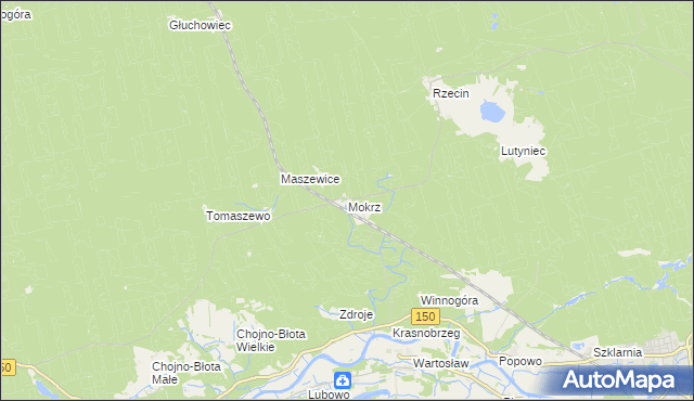 mapa Mokrz, Mokrz na mapie Targeo