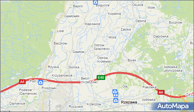 mapa Ostrów Królewski, Ostrów Królewski na mapie Targeo