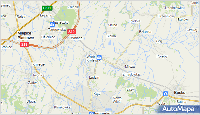 mapa Wróblik Szlachecki, Wróblik Szlachecki na mapie Targeo