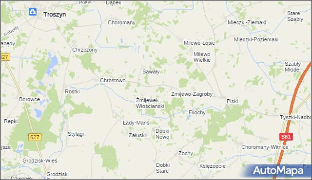 mapa Żmijewek-Mans, Żmijewek-Mans na mapie Targeo