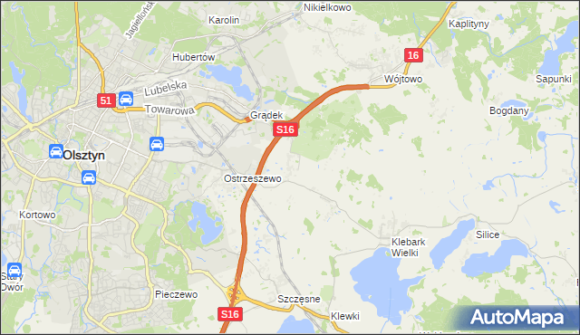 mapa Klebark Mały, Klebark Mały na mapie Targeo