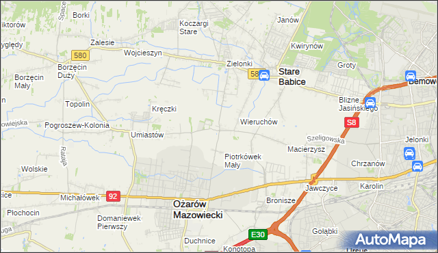 mapa Strzykuły, Strzykuły na mapie Targeo