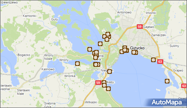 mapa Piękna Góra, Piękna Góra na mapie Targeo
