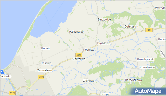 mapa Kopnica, Kopnica na mapie Targeo