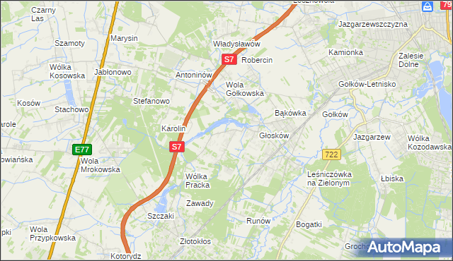 mapa Baszkówka, Baszkówka na mapie Targeo