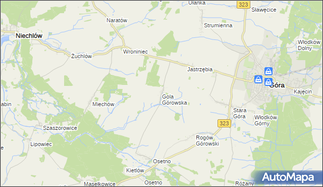 mapa Gola Górowska, Gola Górowska na mapie Targeo